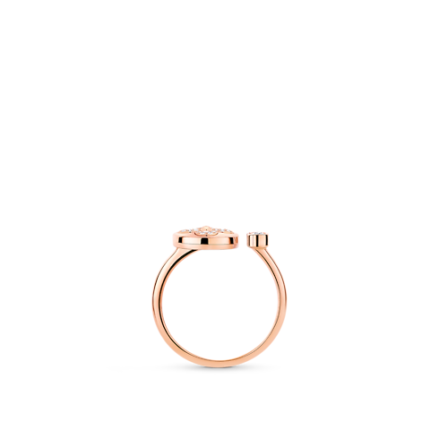 Colour Blossom Mini Sun Ring, Pink Gold And Diamonds in Jewellery's Categories All Fine Jewellery collections by Louis Vuitton (Product zoom)