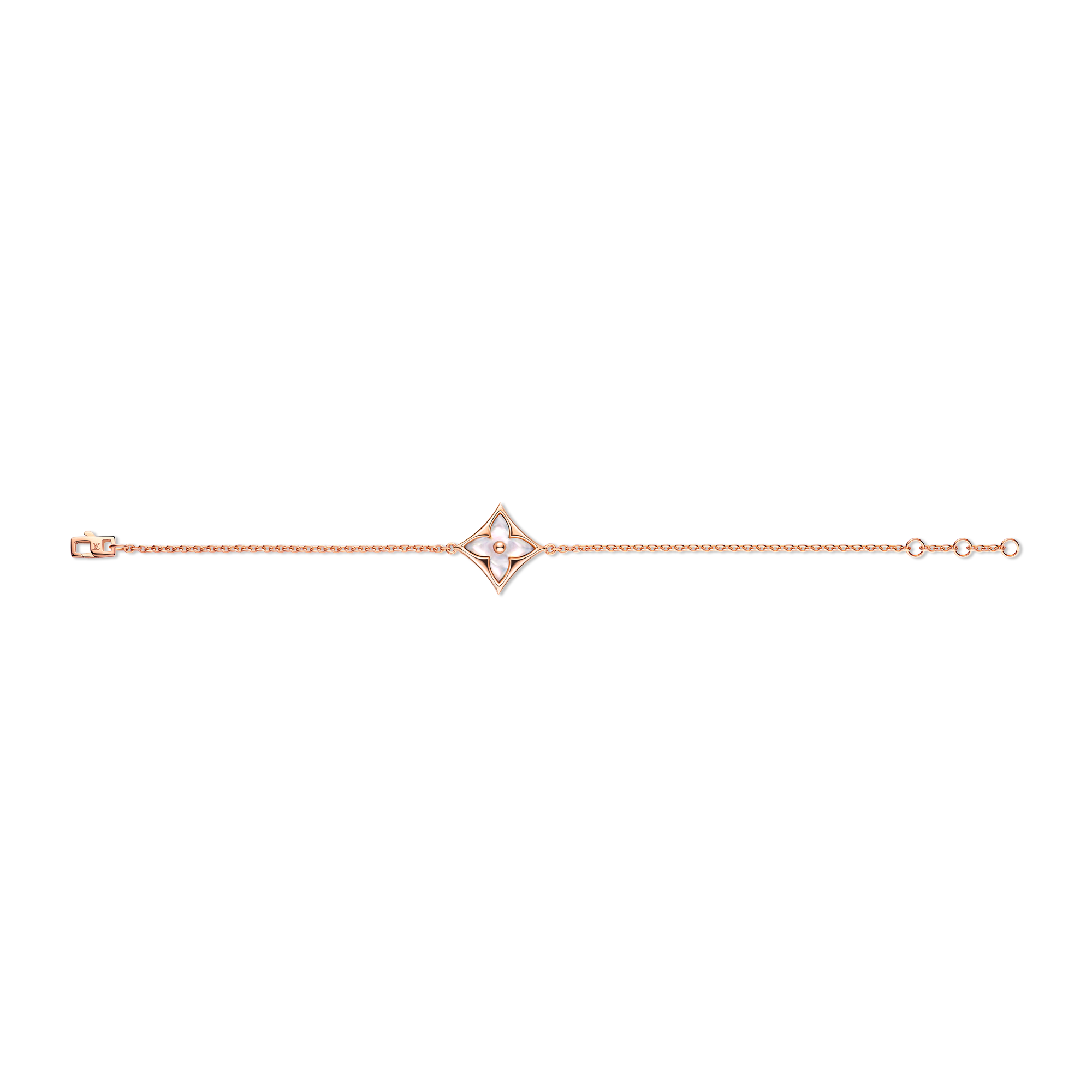 colour Blossom star bracelet, pink gold and white mother-of-pearl  in Jewellery