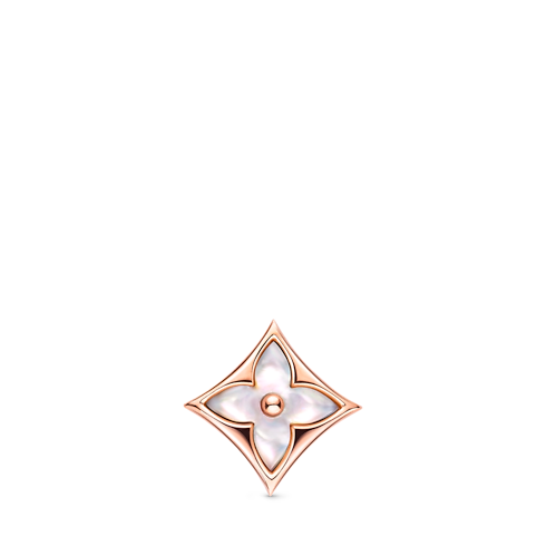 Colour Blossom star ear stud, pink gold and white mother-of-pearl - PER UNIT in Jewellery's Categories Earrings collections by Louis Vuitton (Product zoom)