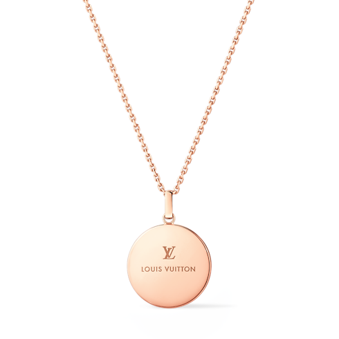 Colour Blossom Xl Medallion, Pink Gold, White Mother-of-pearl And Diamond in Jewellery's Categories All Fine Jewellery collections by Louis Vuitton (Product zoom)