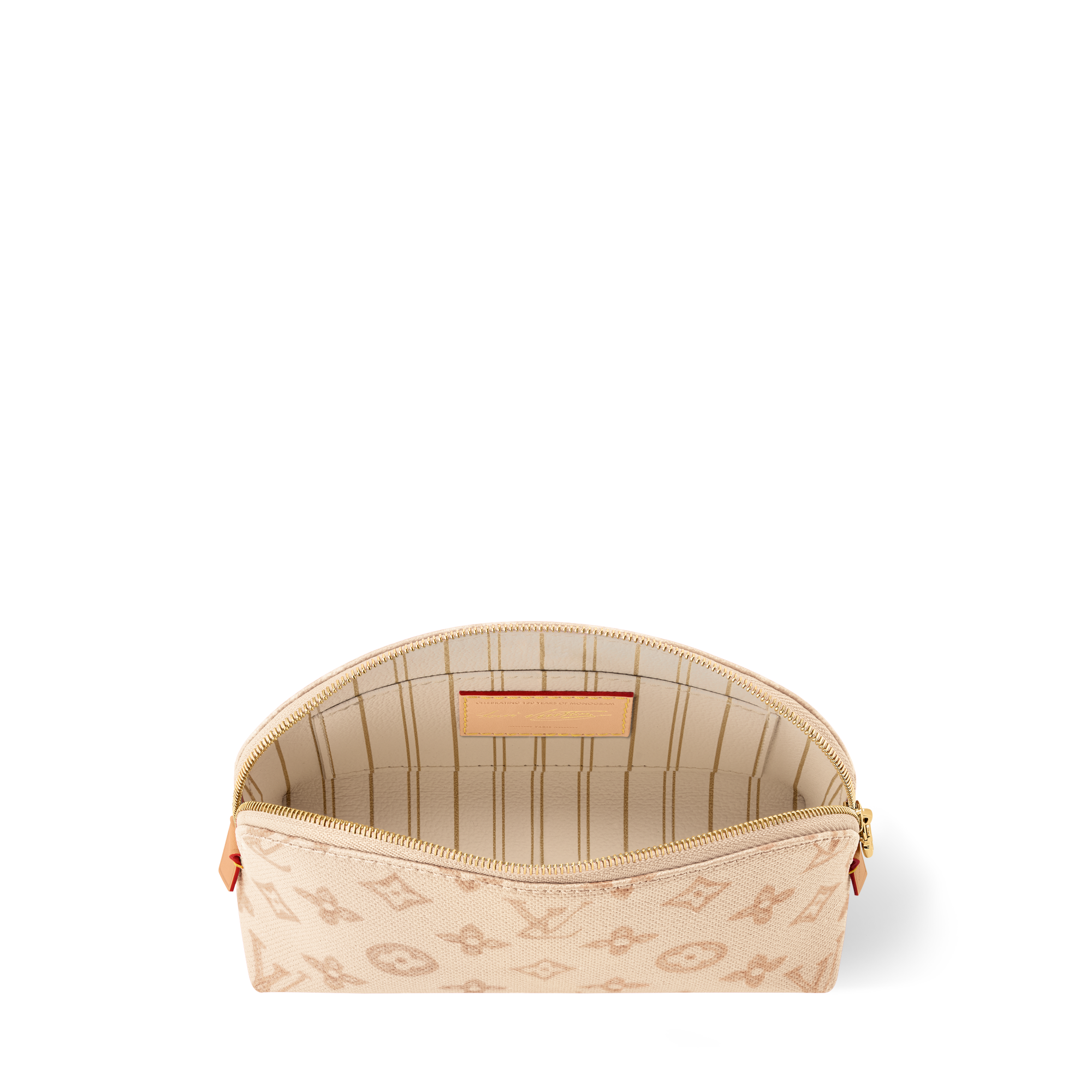 Cosmetic 本物保証 1円~ 超美品 LOUISVUITTON ベージュ×マットブラック 