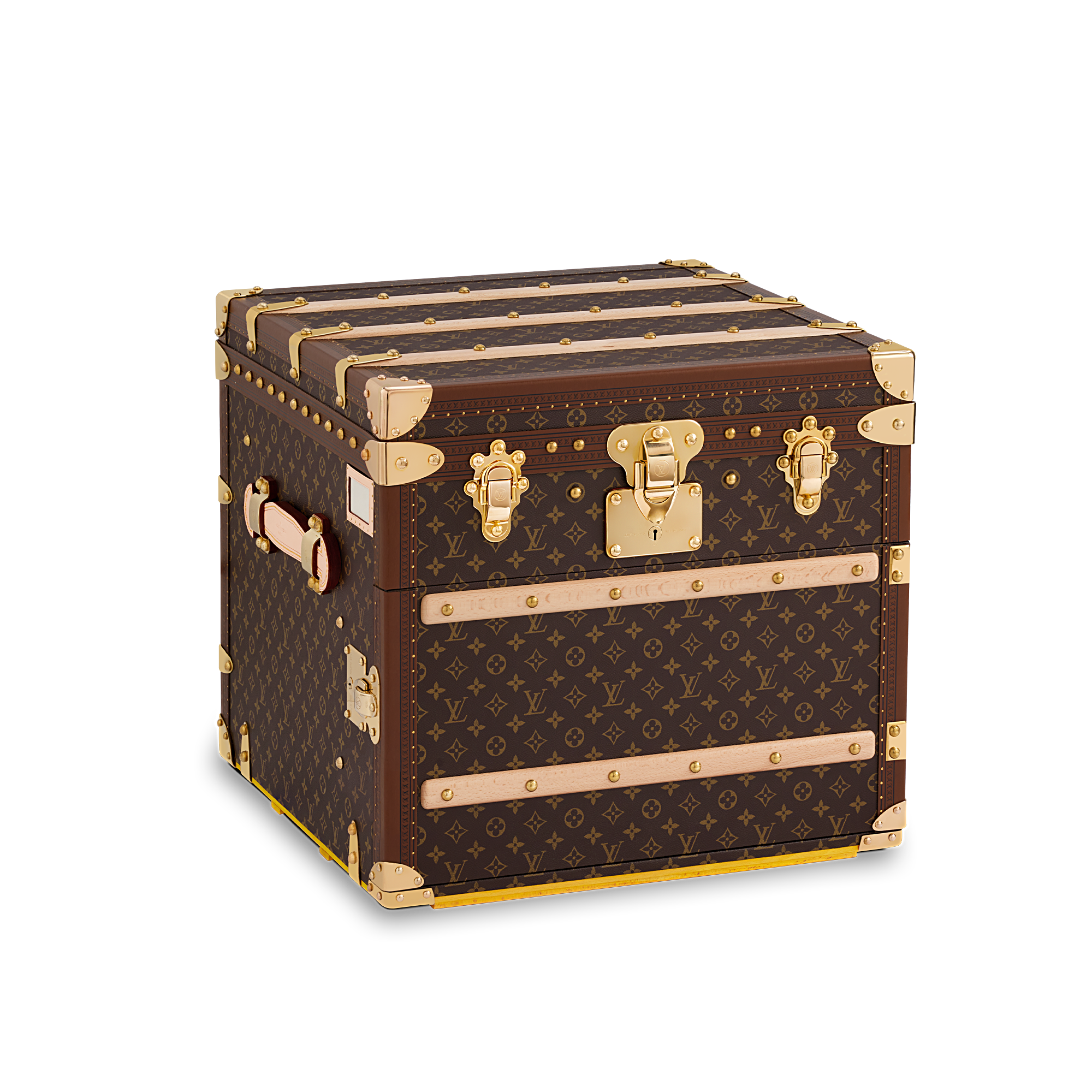 Courrier Lozine Carre Droite Tricolore Monogram Canvas in Trunks, Travel and Home