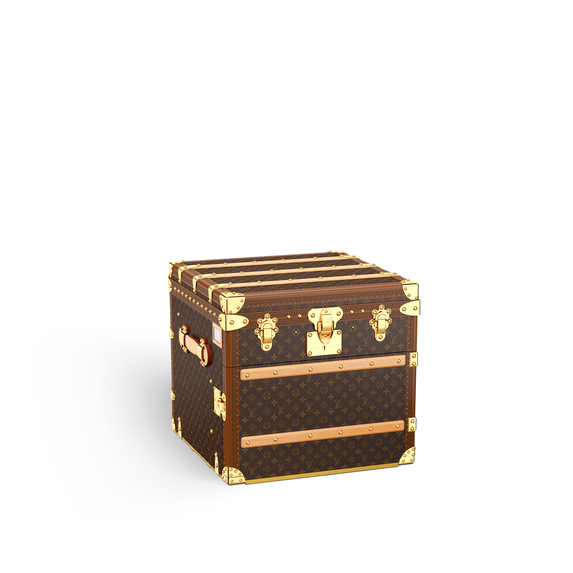 Courrier Lozine Carre Droite Trunk Monogram Canvas in Trunks, Travel and Home