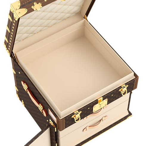 Courrier Lozine Carre Gauche Trunk Monogram Canvas in Trunks, Travel and Home's Trunks and Boxes Trunks and Suitcases collections by Louis Vuitton (Product zoom)