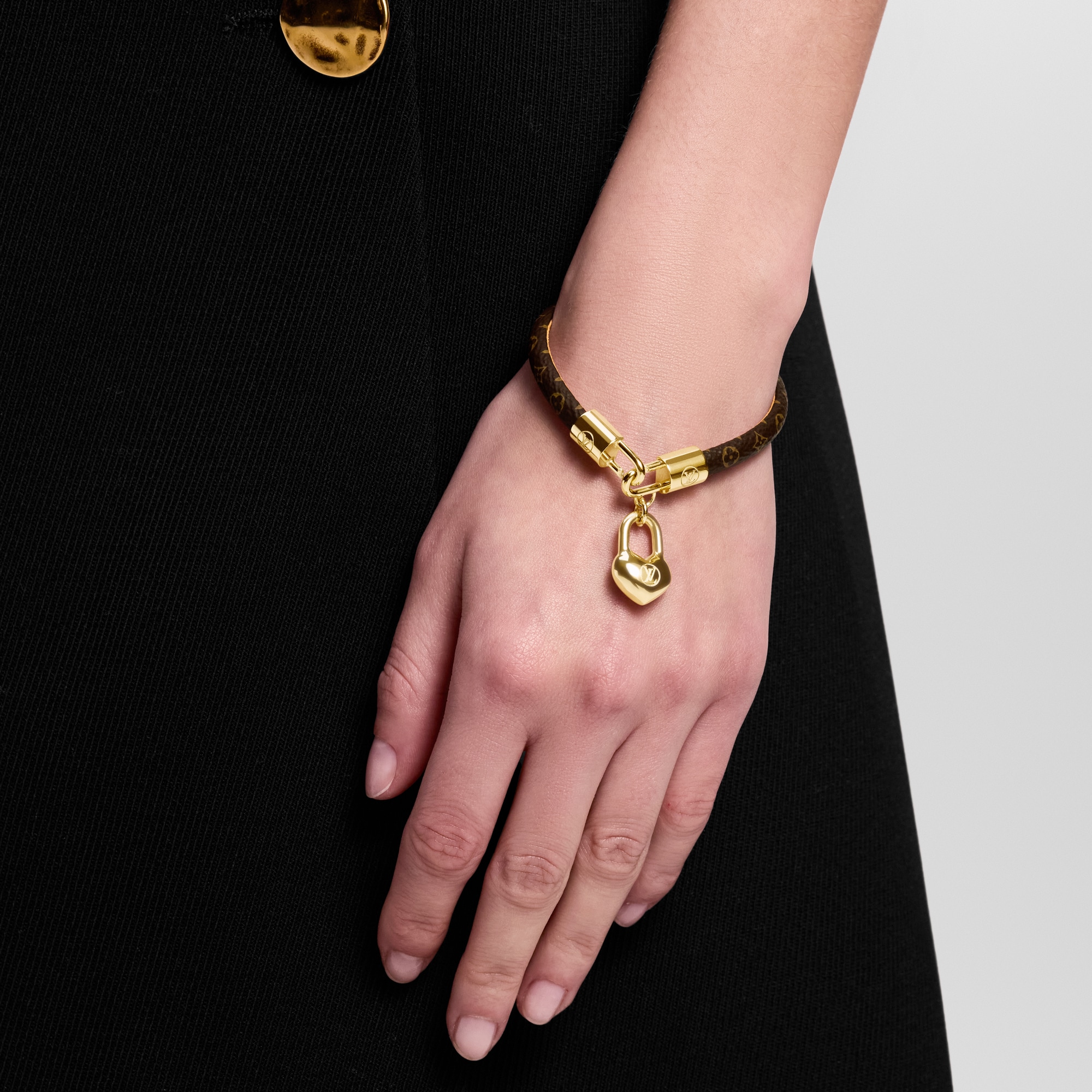 Crazy In Lock Charm Bracelet Other Leathers in Women