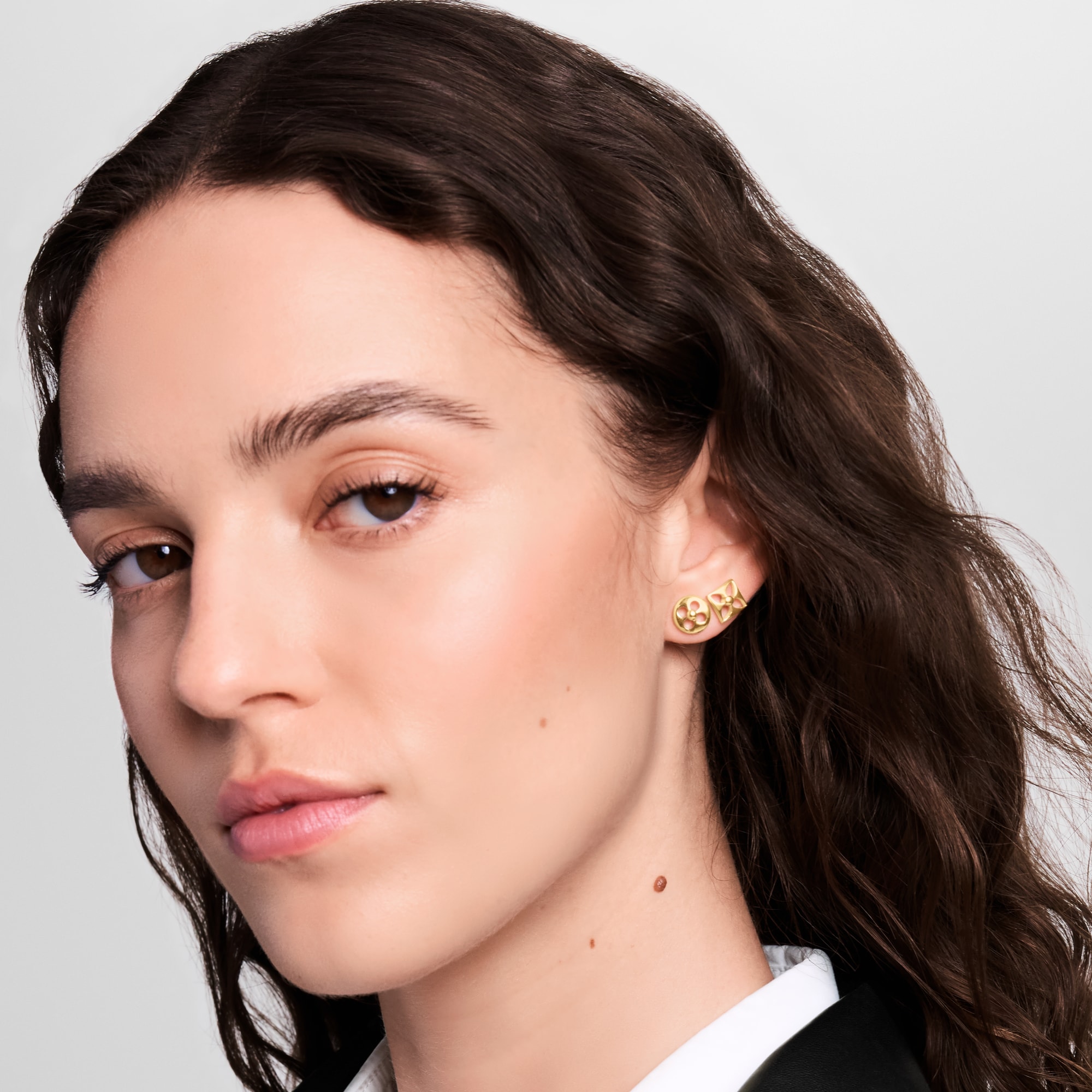 Crazy In Lock Earrings Set S00 in Women