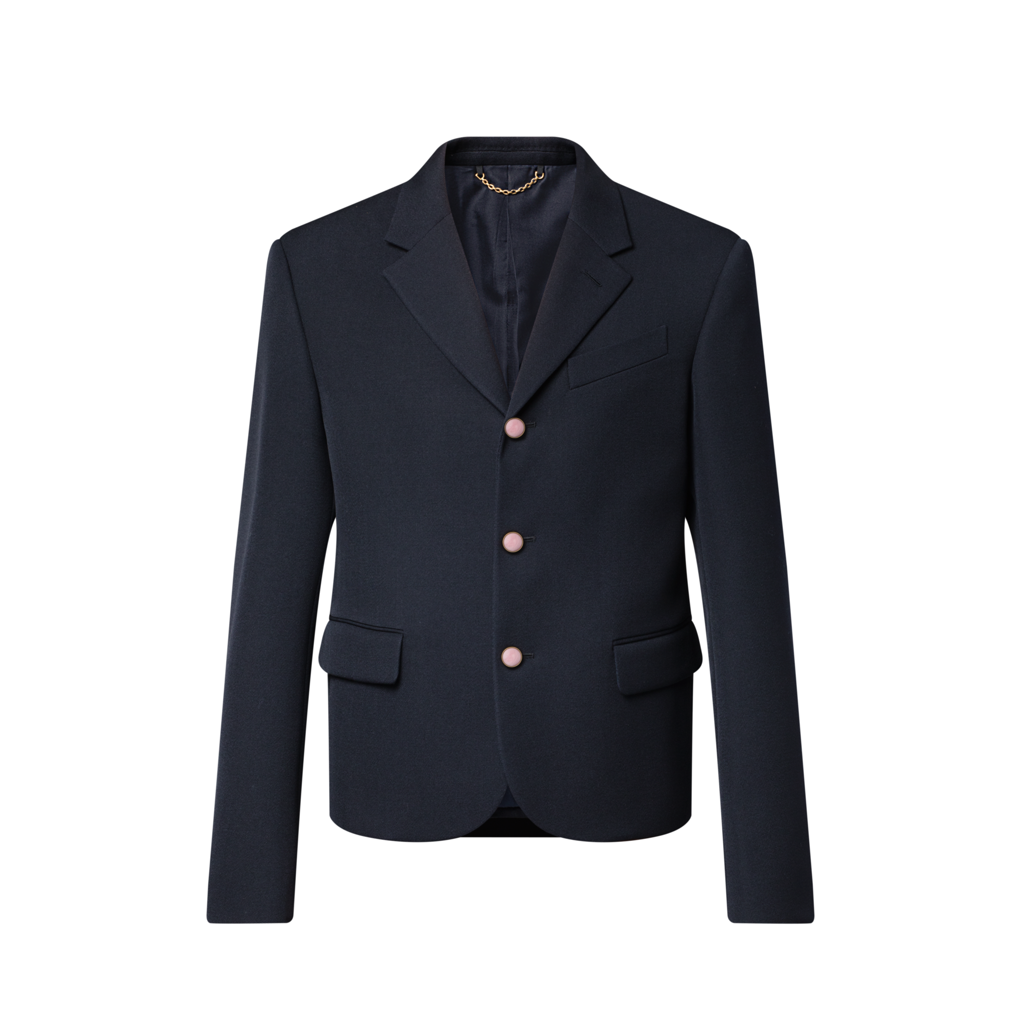 Cropped Classic Single-Breasted Jacket  in Men
