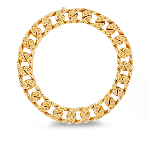 Cuban Chain Necklace, Yellow Gold and Diamonds in Les Extraordinaires's Jewellery Necklaces and Pendants collections by Louis Vuitton (Product zoom)