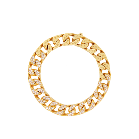 Cuban Chain Necklace, Yellow Gold and Diamonds in Les Extraordinaires's Jewellery Necklaces and Pendants collections by Louis Vuitton (Product zoom)