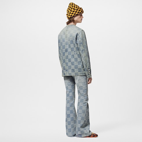 Damier Bootcut Denim Pants in Men's Ready-to-Wear Denim Collection collections by Louis Vuitton (Product zoom)