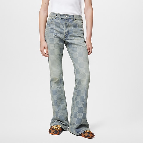 Damier Bootcut Denim Pants in Men's Ready-to-Wear Denim Collection collections by Louis Vuitton (Product zoom)