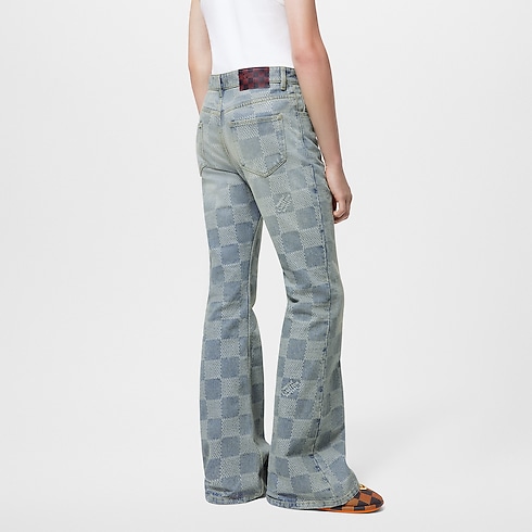 Damier Bootcut Denim Pants in Men's Ready-to-Wear Denim Collection collections by Louis Vuitton (Product zoom)
