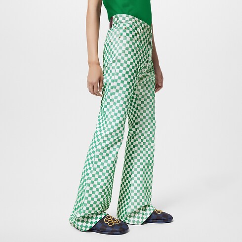 Damier Bootcut Denim Pants in 's } collections by Louis Vuitton (Product zoom)