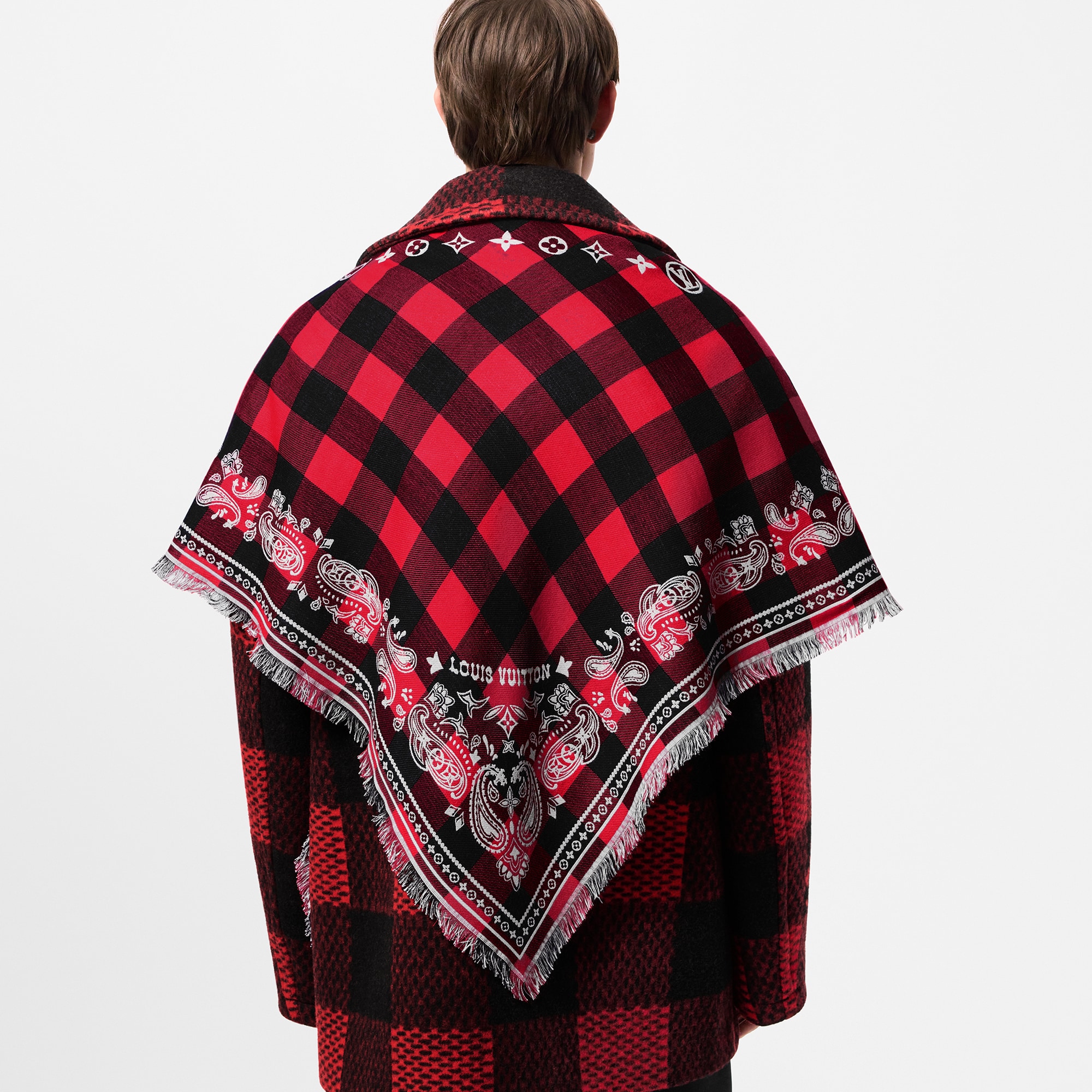 Damier Buffalo Stole S00 in Men