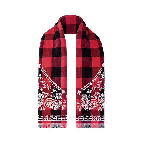 Damier Buffalo Stole S00 in Men's Accessories Scarves collections by Louis Vuitton (Product zoom)