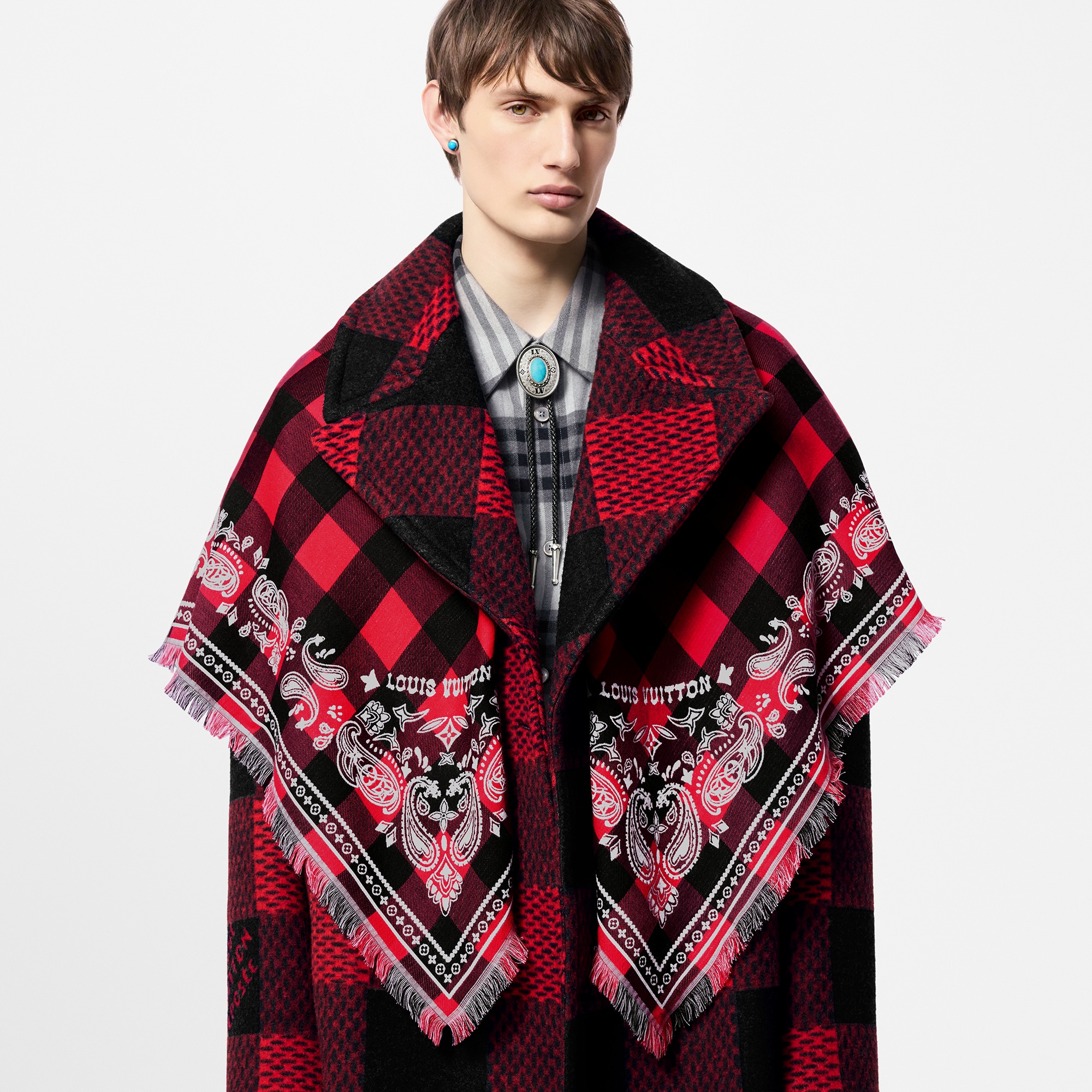 Damier Buffalo Stole S00 in Men