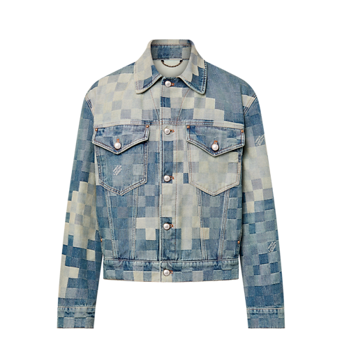 Damier Classic Denim Jacket in Men's Ready-to-Wear Outerwear and Coats collections by Louis Vuitton (Product zoom)