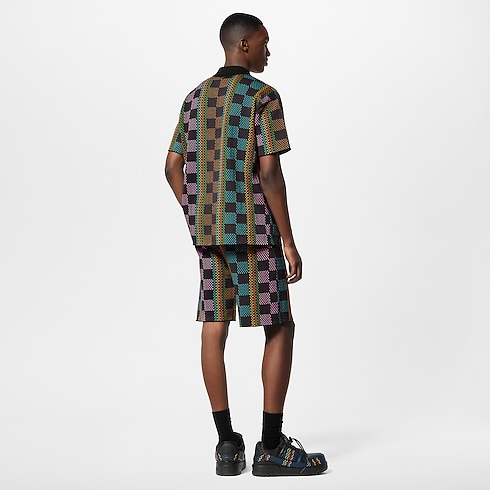 Damier Cotton Knit Shorts in Men's Ready-to-Wear All Ready-to-Wear collections by Louis Vuitton (Product zoom)