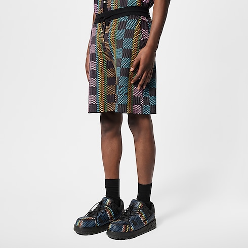 Damier Cotton Knit Shorts in Men's Ready-to-Wear All Ready-to-Wear collections by Louis Vuitton (Product zoom)