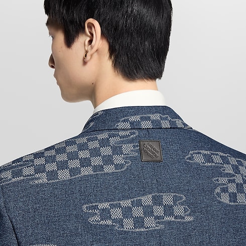 Damier Cropped Single-Breasted Jacket in Men's Ready-to-Wear Blazers and Jackets collections by Louis Vuitton (Product zoom)