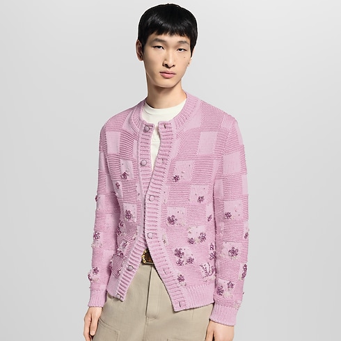 Damier Embroidered Cardigan in Men's Ready-to-Wear All Ready-to-Wear collections by Louis Vuitton (Product zoom)