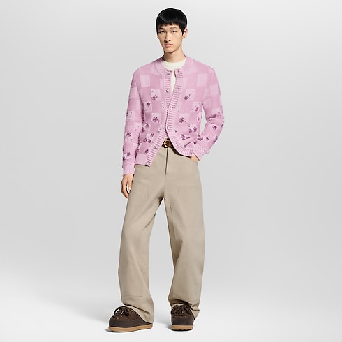Damier Embroidered Cardigan in Men's Ready-to-Wear All Ready-to-Wear collections by Louis Vuitton (Product zoom)