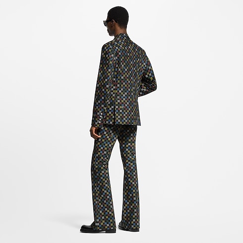 Damier Flared Denim Pants in Men's Ready-to-Wear Denim Collection collections by Louis Vuitton (Product zoom)