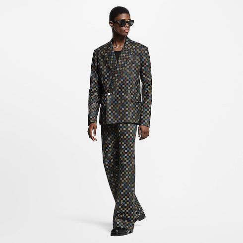 Damier Flared Denim Pants in Men's Ready-to-Wear Denim Collection collections by Louis Vuitton (Product zoom)