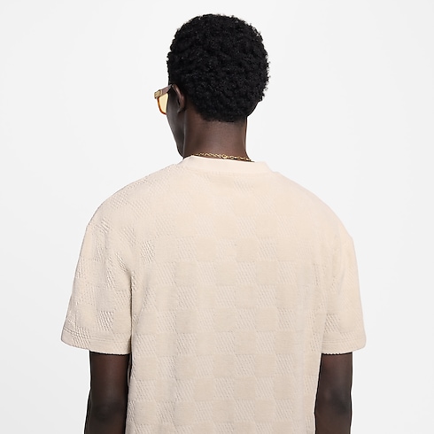 Damier French Terry T-Shirt in Men's Ready-to-Wear T-Shirts and Polos collections by Louis Vuitton (Product zoom)