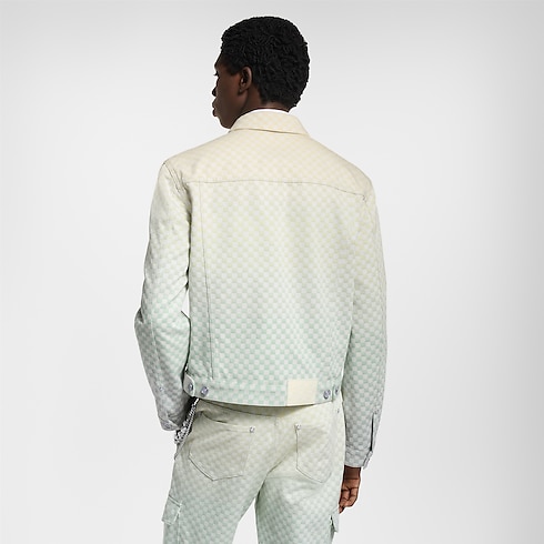 Damier Gradient Jacquard Denim Jacket in Men's Ready-to-Wear Outerwear and Coats collections by Louis Vuitton (Product zoom)
