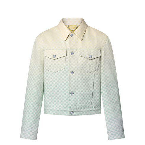 Damier Gradient Jacquard Denim Jacket in Men's Ready-to-Wear Outerwear and Coats collections by Louis Vuitton (Product zoom)