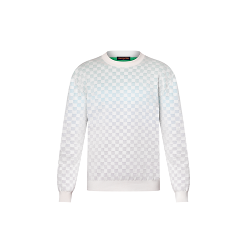 Damier Gradient Jacquard Pullover in Men's Ready-to-Wear Knitwear and Sweatshirts collections by Louis Vuitton (Product zoom)