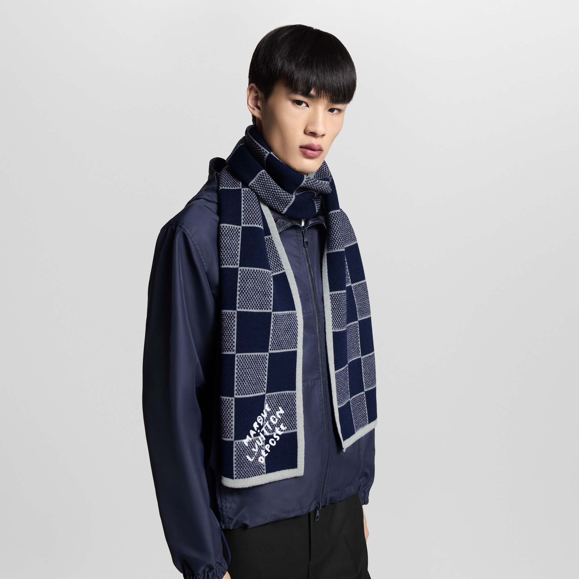 Damier Heritage Scarf S00 in Men