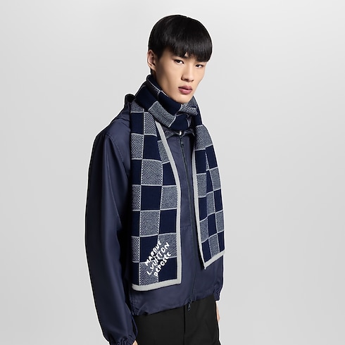 Damier Heritage Scarf S00 in Men's Accessories Scarves collections by Louis Vuitton (Product zoom)