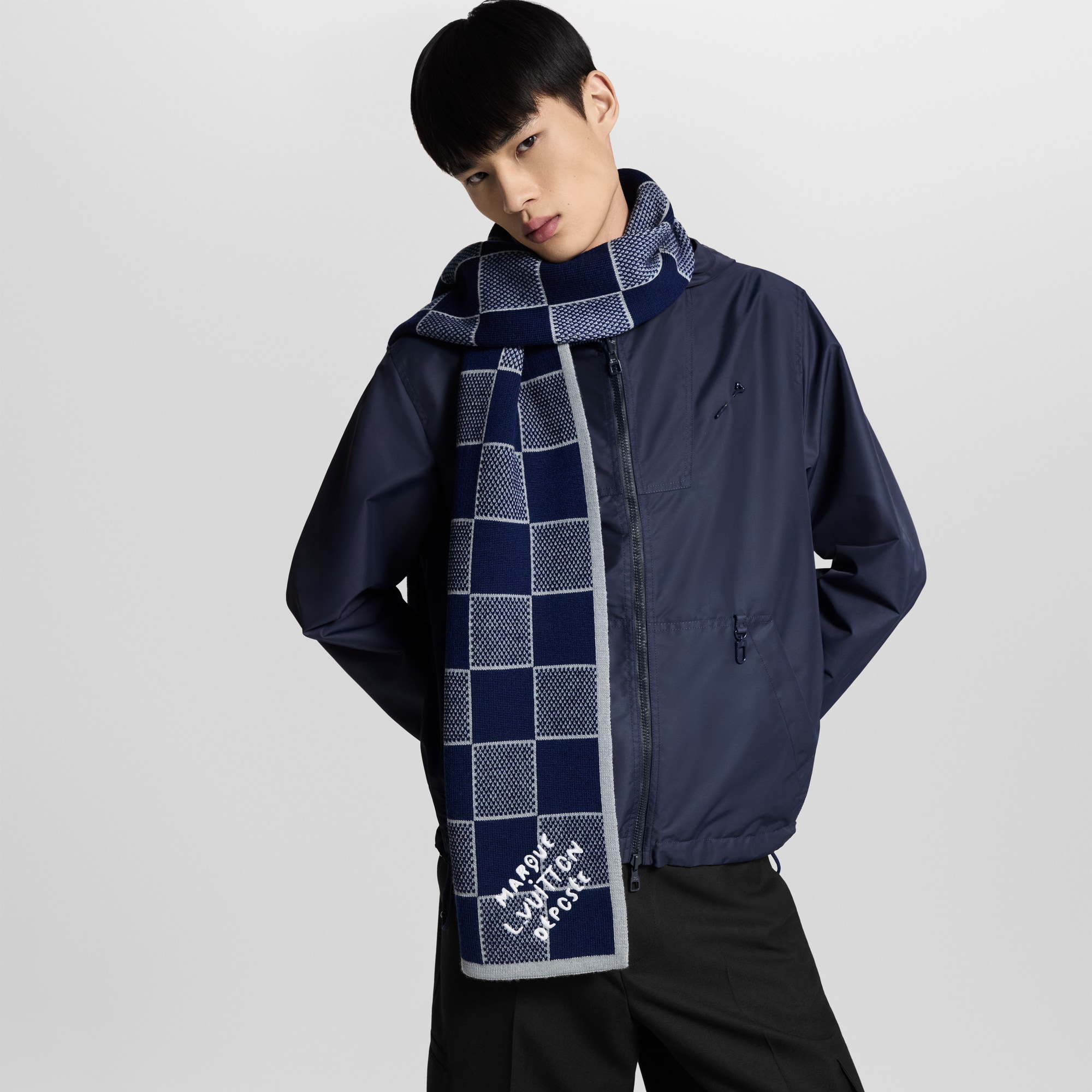 Damier Heritage Scarf S00 in Men