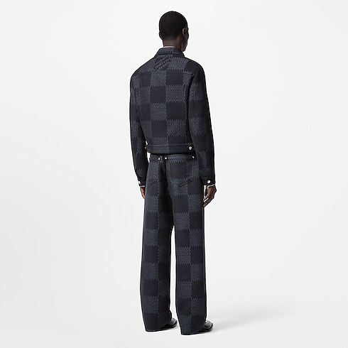 Damier Jacquard Wool Pants in Men's Ready-to-Wear Trousers collections by Louis Vuitton (Product zoom)