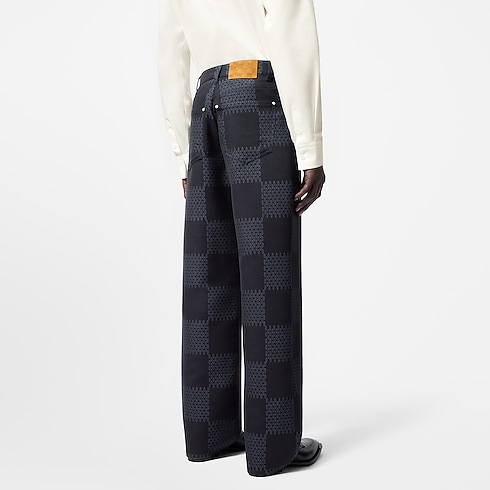 Damier Jacquard Wool Pants in Men's Ready-to-Wear Trousers collections by Louis Vuitton (Product zoom)