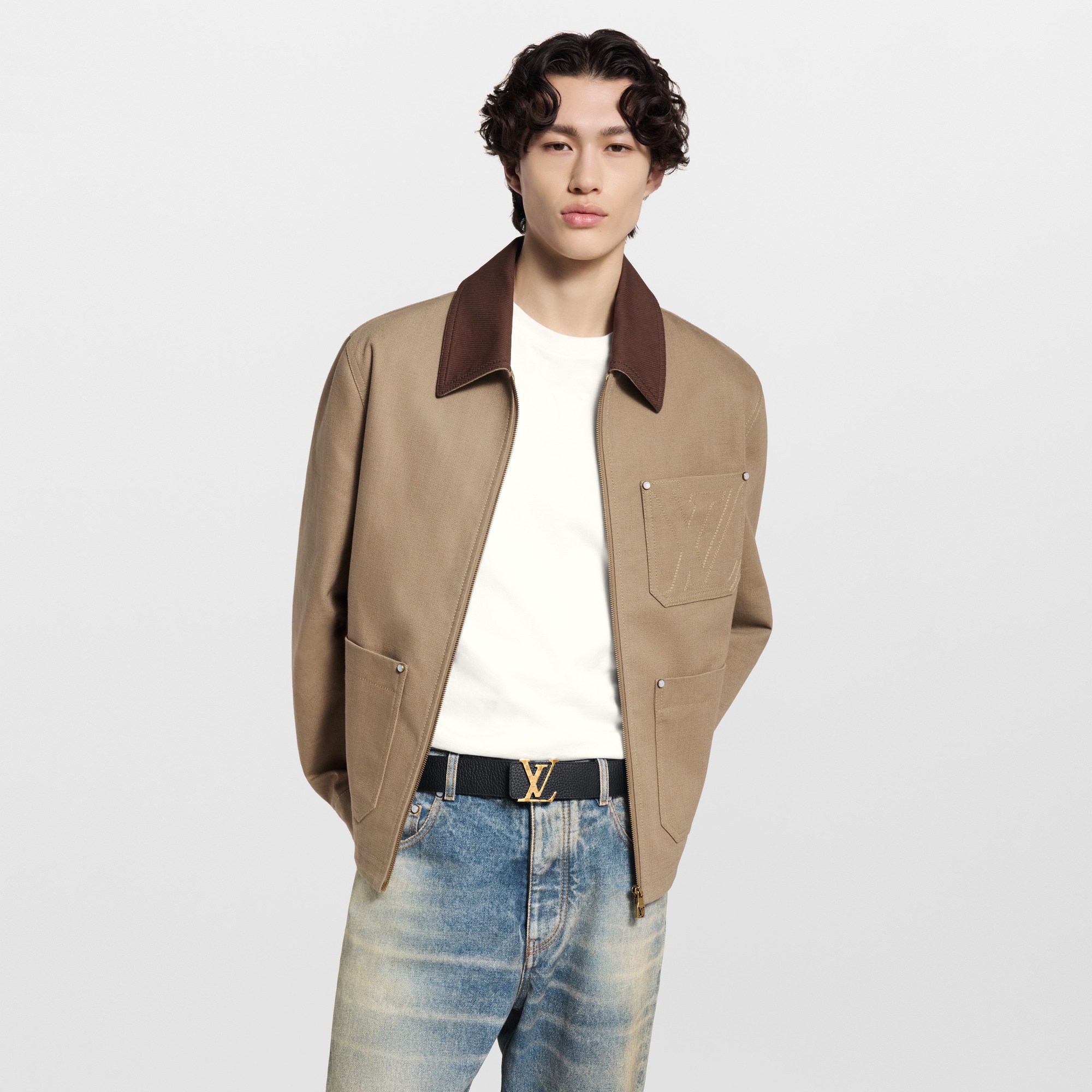 Damier LV 40MM Reversible Belt Other Leathers in Men