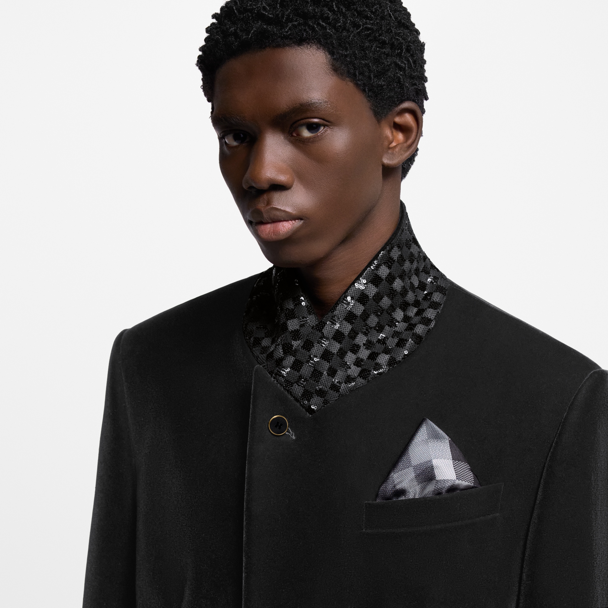 Damier Pocket Square S00 in Men