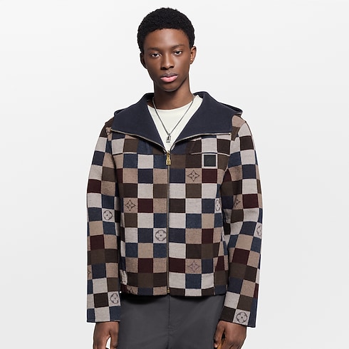 Damier Reversible Hooded Blouson in Men's Ready-to-Wear Outerwear and Coats collections by Louis Vuitton (Product zoom)