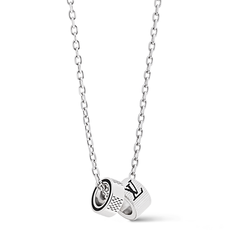 Damier Rings Pendant S00 in Men's Fashion Jewelry Necklaces and Pendants collections by Louis Vuitton (Product zoom)