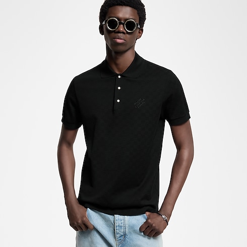 Damier Signature Polo Shirt in Men's Ready-to-Wear T-Shirts and Polos collections by Louis Vuitton (Product zoom)