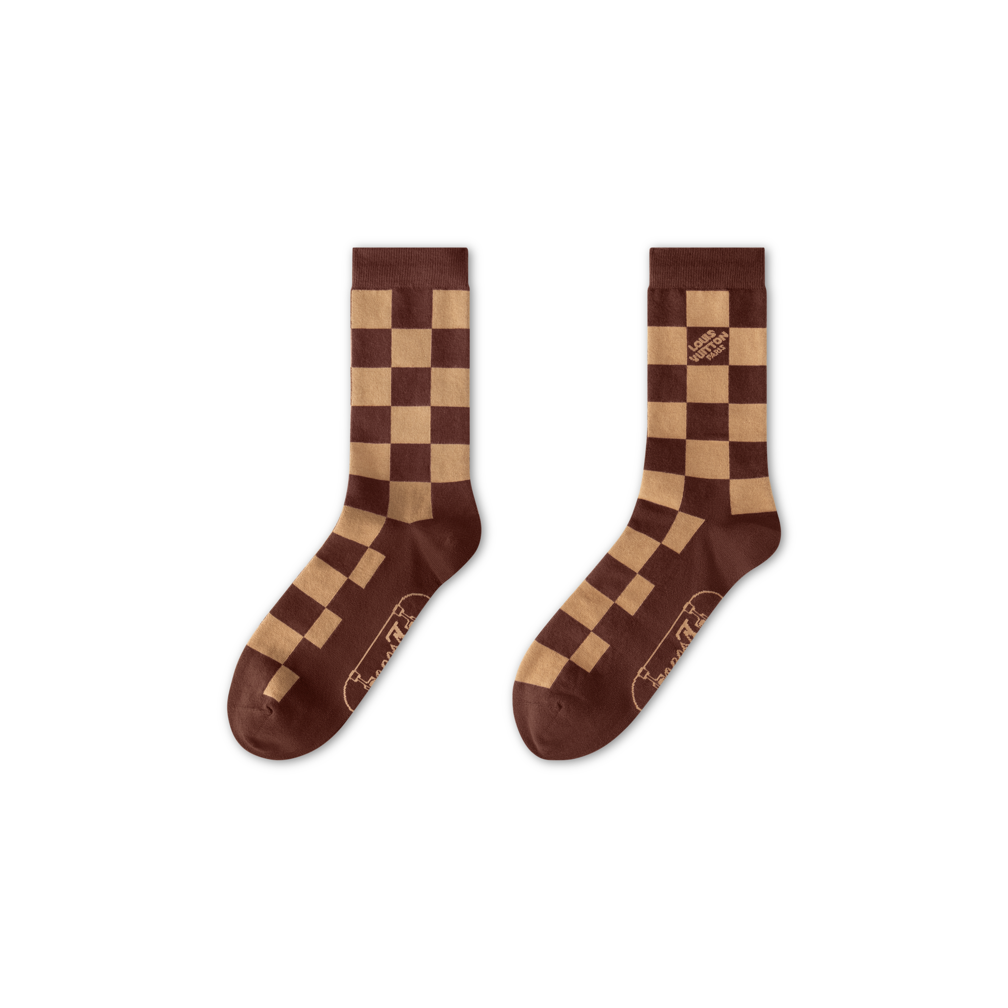 Damier Skate Socks S00 in Men