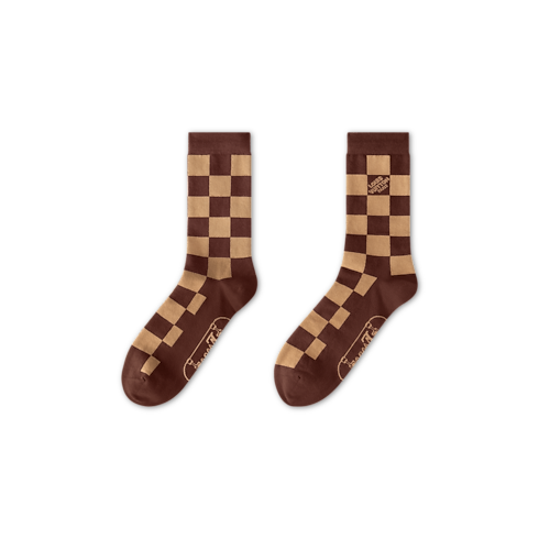 Damier Skate Socks S00 in Men's Accessories Home Textile collections by Louis Vuitton (Product zoom)