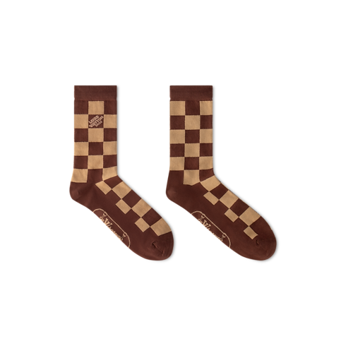 Damier Skate Socks S00 in Men's Accessories Home Textile collections by Louis Vuitton (Product zoom)