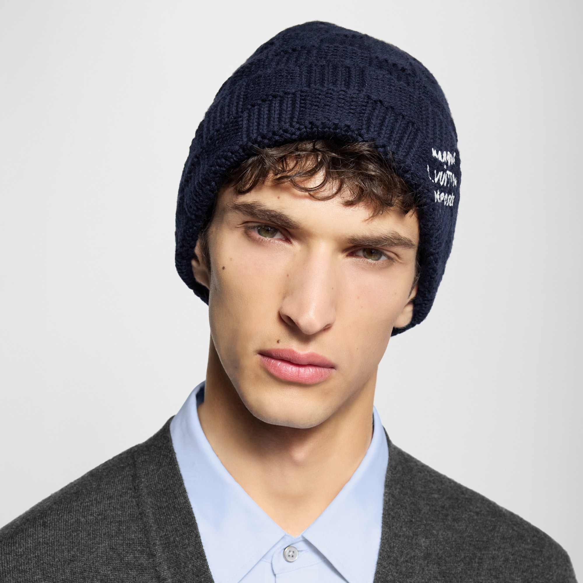 Damier Snug Beanie S00 in Men