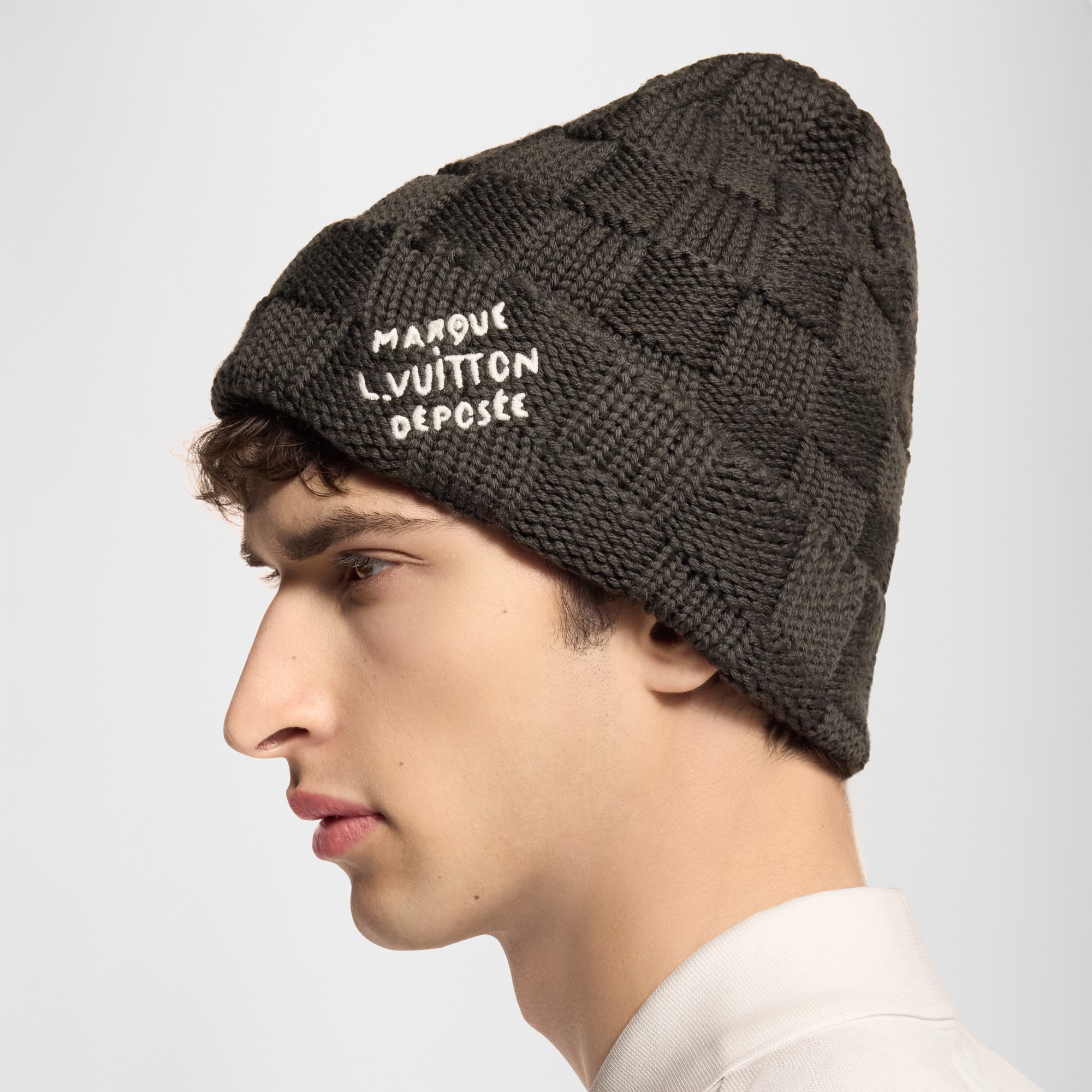 Damier Snug Beanie S00 in Men