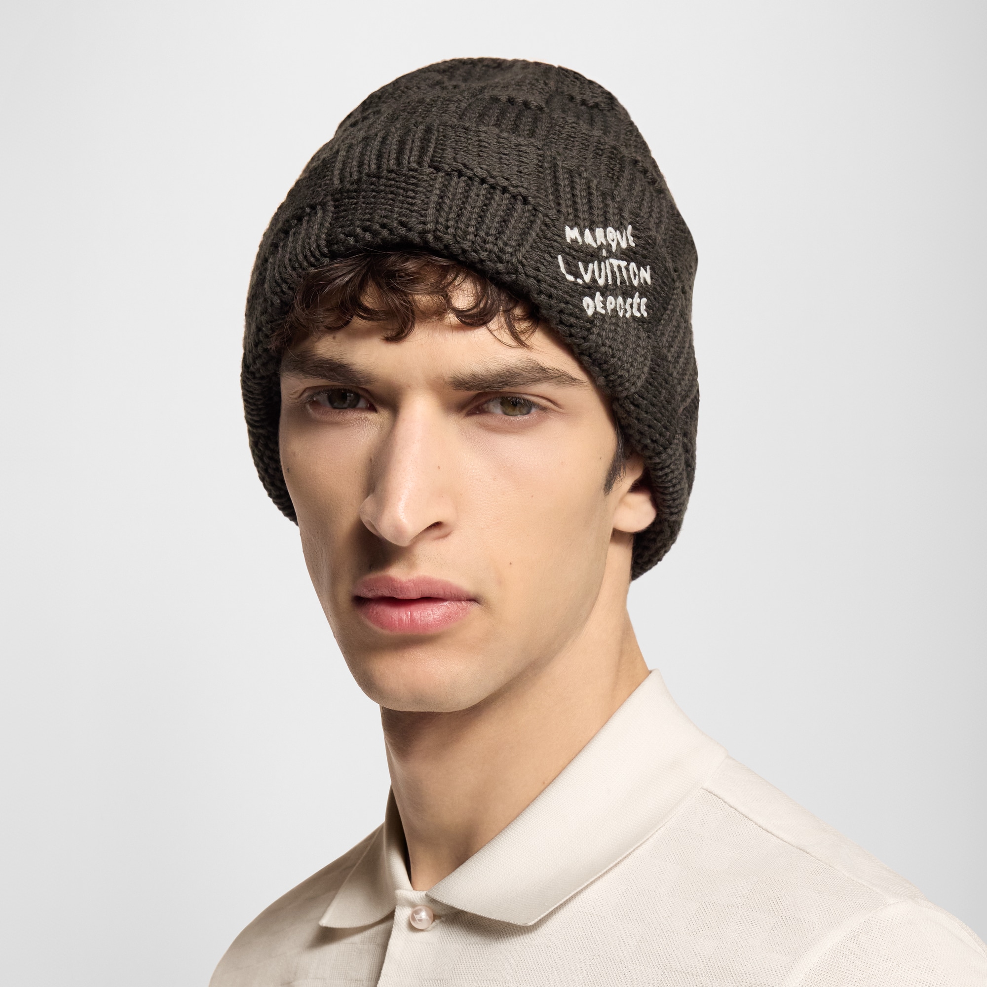 Damier Snug Beanie S00 in Men