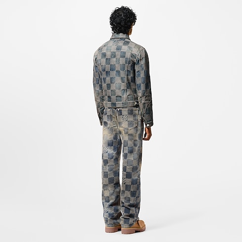 Damier Washed Denim Jacket in Men's Ready-to-Wear Outerwear and Coats collections by Louis Vuitton (Product zoom)