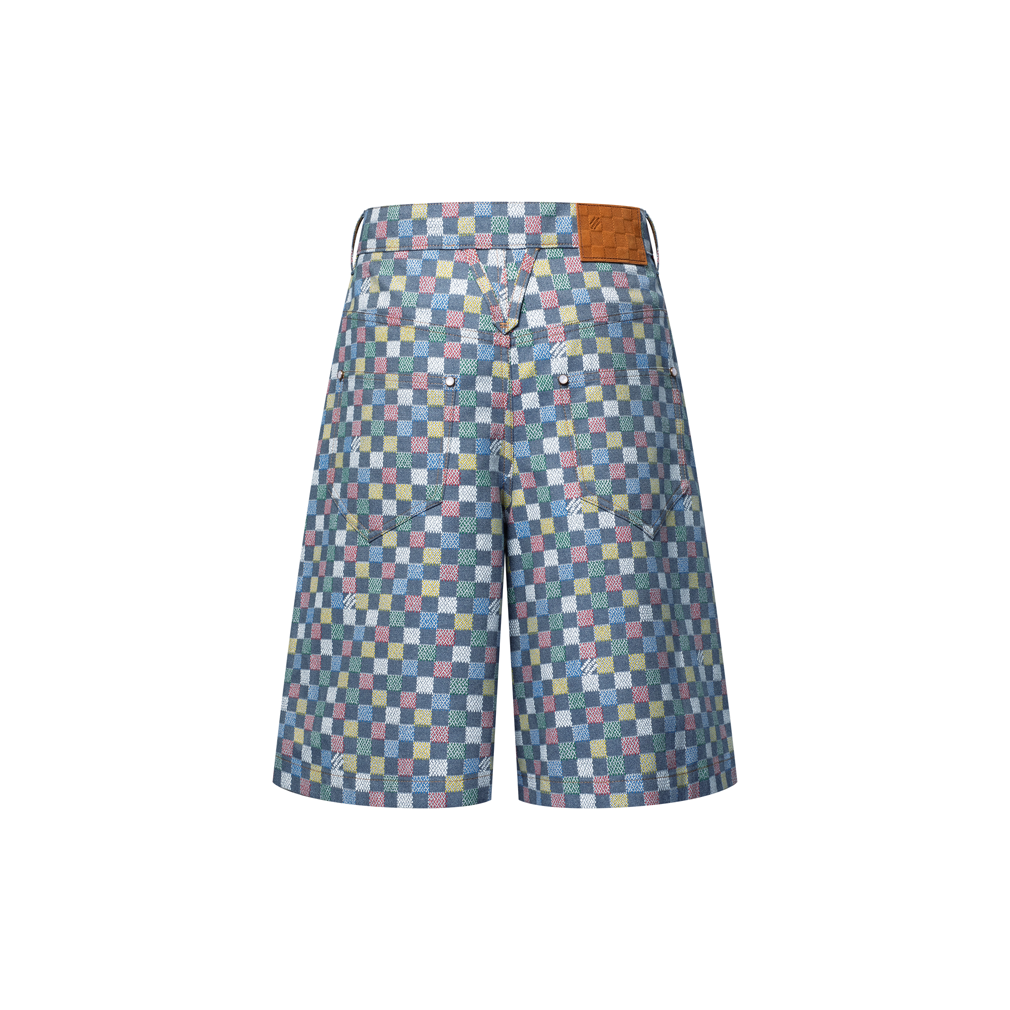Damier Wide Chambray Shorts  in Men